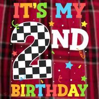 ItS My 2nd Birthday Boy 2 Two Racing Car Flag Race Car Men's Flannel Plaid Pajama Pants thumb 2
