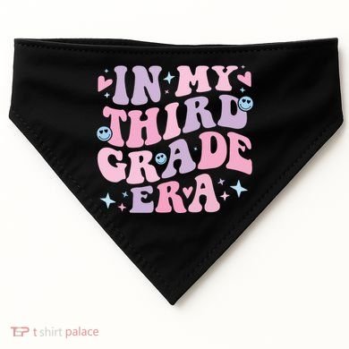 In My 3rd Grade Era Back To School In My Third Grade Era USA-Made Doggie Bandana