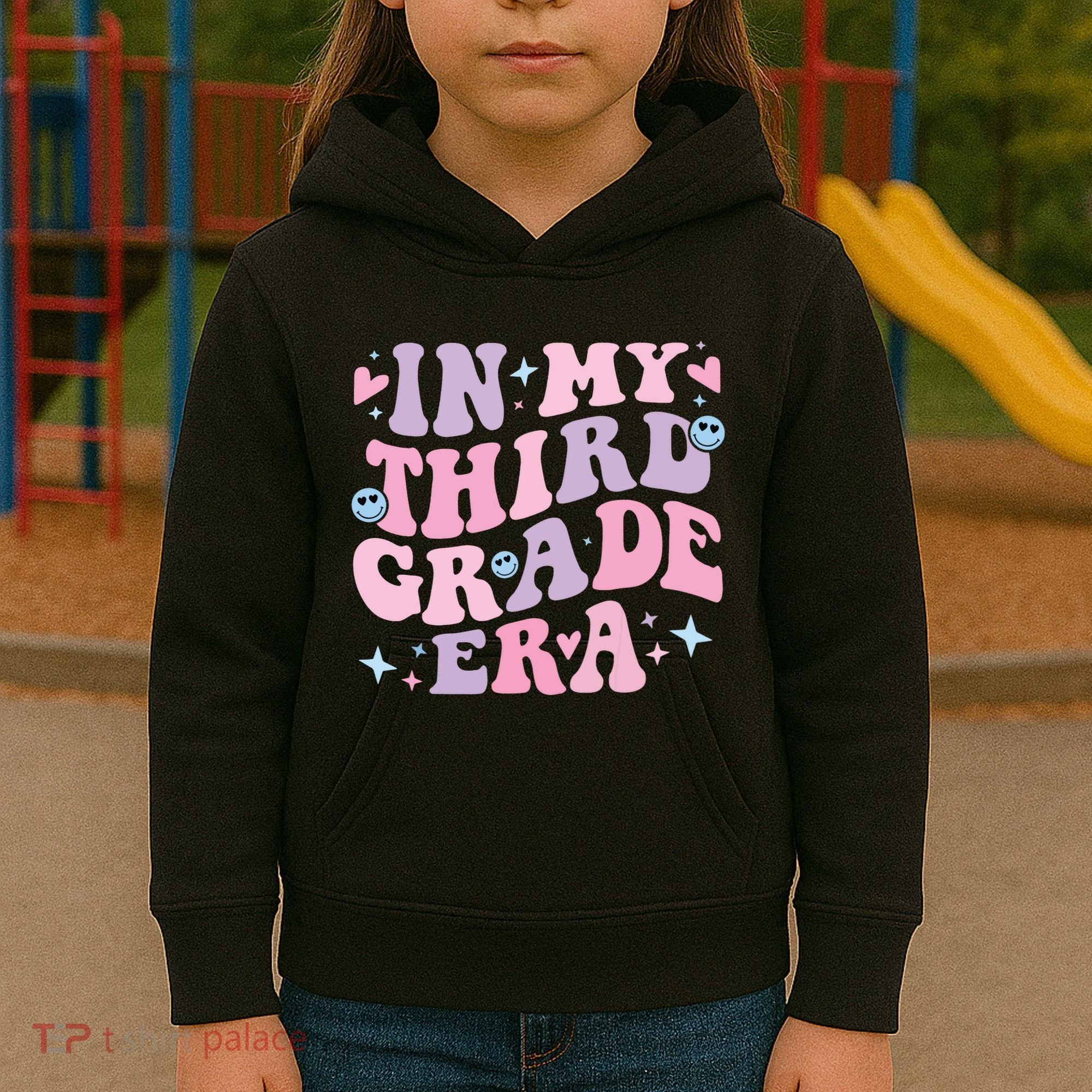 In My 3rd Grade Era Back To School In My Third Grade Era Kids Hoodie