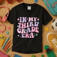 In My 3rd Grade Era Back To School In My Third Grade Era Kids T-Shirt thumb 3