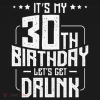 It's My 30th Birthday Let's Get Drunk Funny Beer Bday Women's Hoodie thumb 2