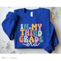 In My 3rd Grade Era Groovy Third Grade Teacher Retro Sweatshirt thumb 2