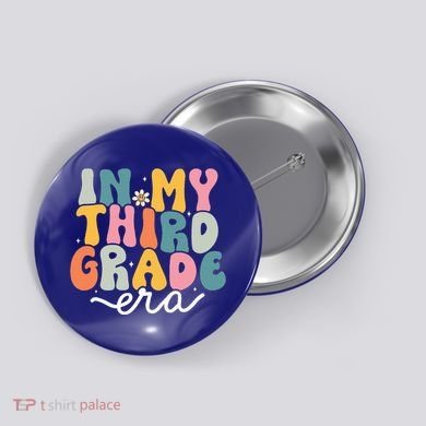 In My 3rd Grade Era Groovy Third Grade Teacher Retro Button