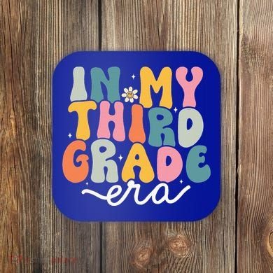 In My 3rd Grade Era Groovy Third Grade Teacher Retro Coaster