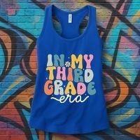 In My 3rd Grade Era Groovy Third Grade Teacher Retro Women's Tank Top thumb 3
