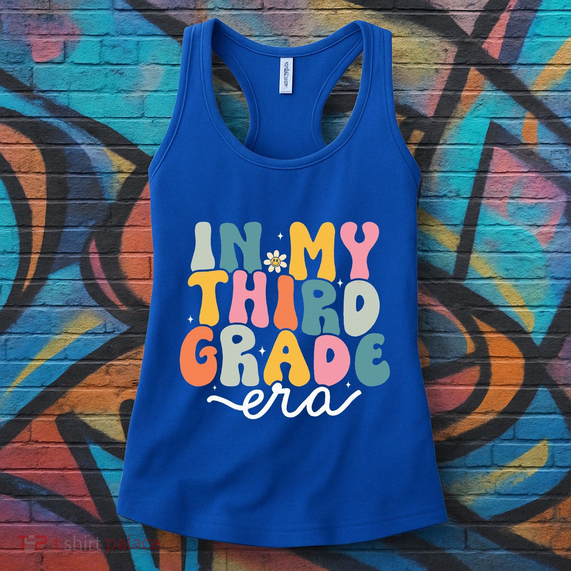 In My 3rd Grade Era Groovy Third Grade Teacher Retro Women's Tank Top