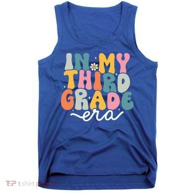 In My 3rd Grade Era Groovy Third Grade Teacher Retro Tank Top