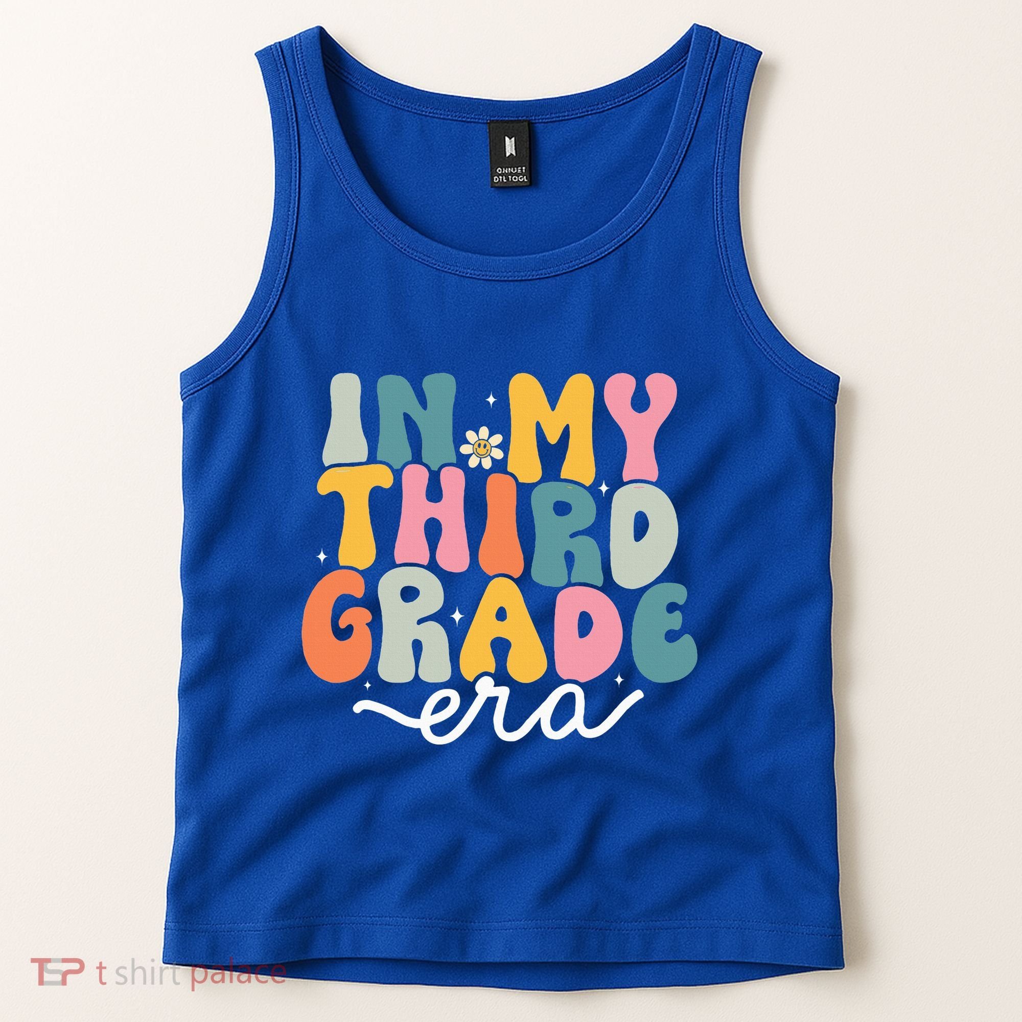 In My 3rd Grade Era Groovy Third Grade Teacher Retro Tank Top