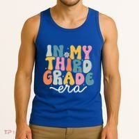 In My 3rd Grade Era Groovy Third Grade Teacher Retro Tank Top thumb 3
