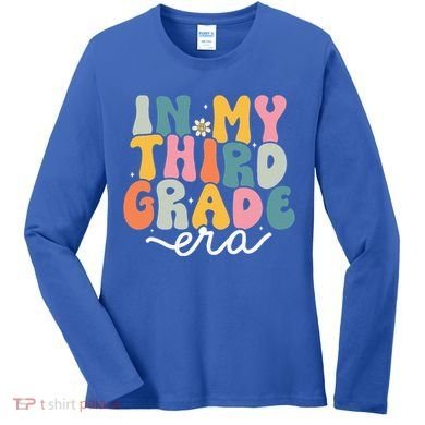 In My 3rd Grade Era Groovy Third Grade Teacher Retro Women's Long Sleeve Shirt