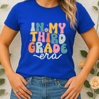 In My 3rd Grade Era Groovy Third Grade Teacher Retro Women's T-Shirt thumb 2