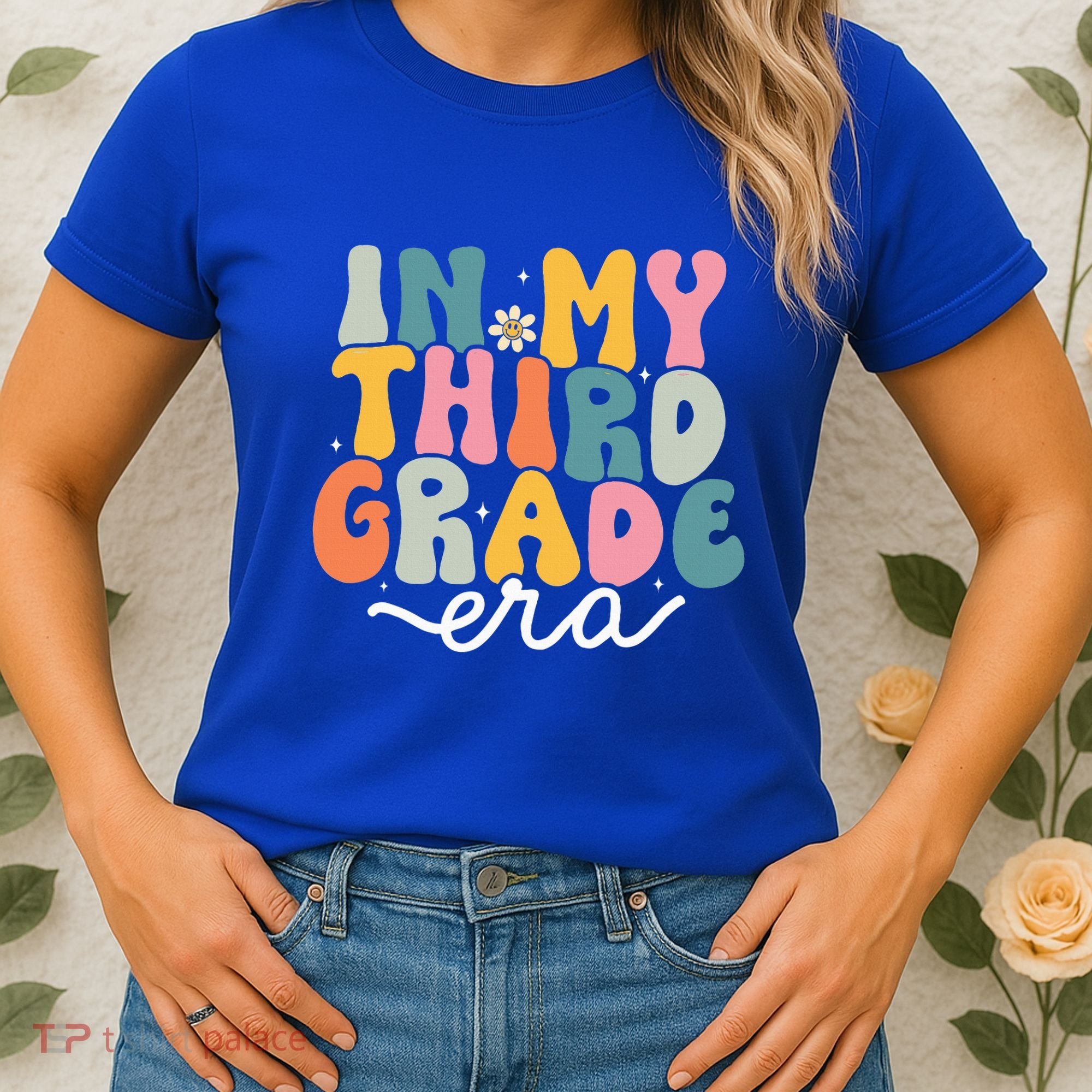 In My 3rd Grade Era Groovy Third Grade Teacher Retro Women's T-Shirt