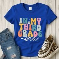 In My 3rd Grade Era Groovy Third Grade Teacher Retro Women's T-Shirt thumb 3