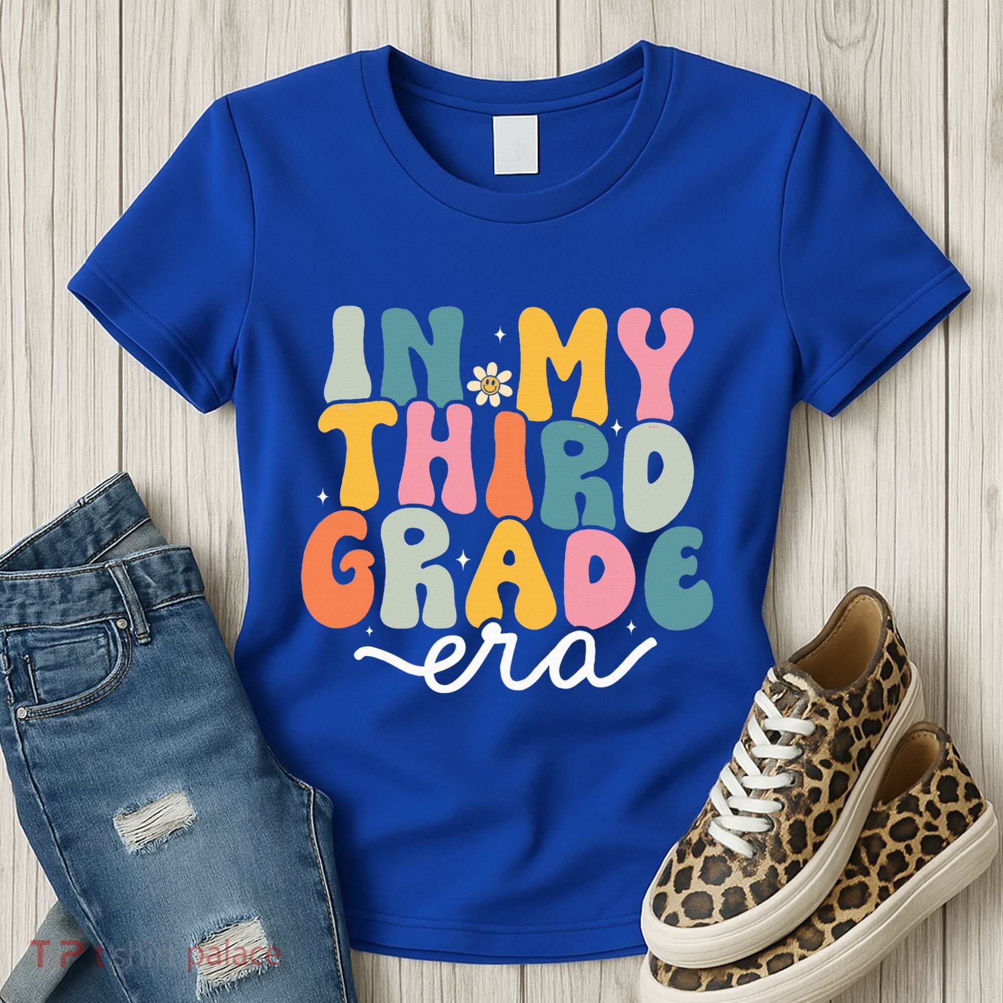 In My 3rd Grade Era Groovy Third Grade Teacher Retro Women's T-Shirt