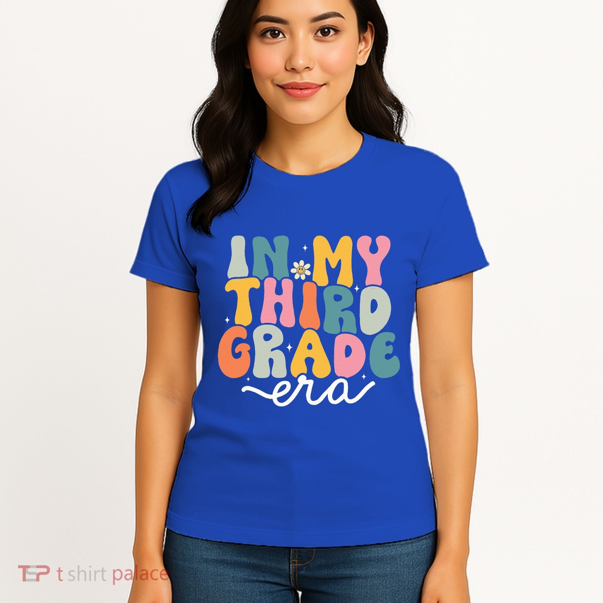 In My 3rd Grade Era Groovy Third Grade Teacher Retro Women's T-Shirt