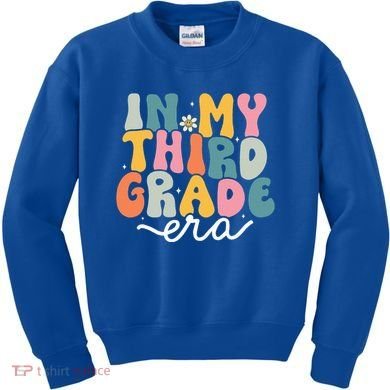 In My 3rd Grade Era Groovy Third Grade Teacher Retro Kids Sweatshirt