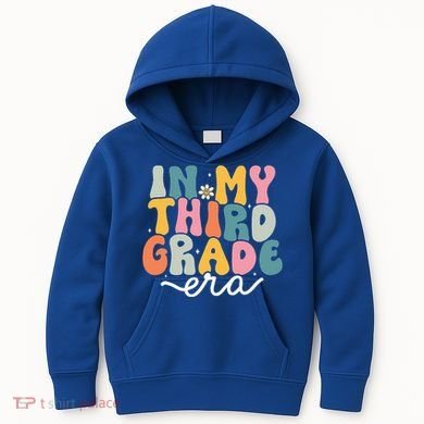 In My 3rd Grade Era Groovy Third Grade Teacher Retro Kids Hoodie