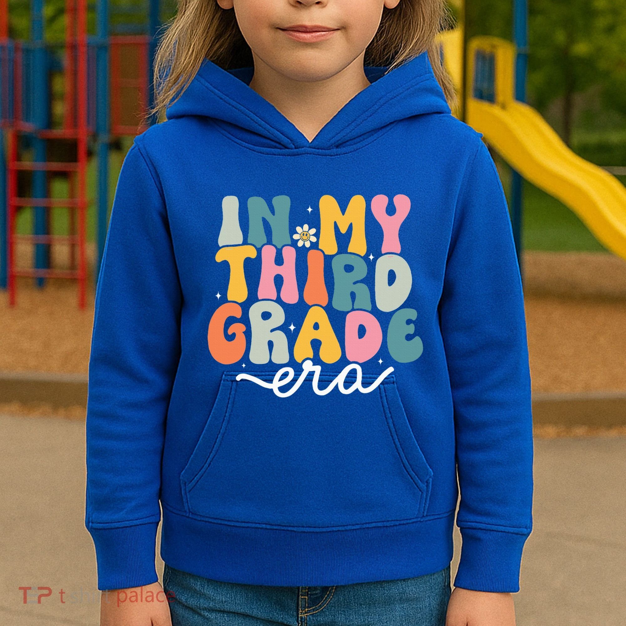 In My 3rd Grade Era Groovy Third Grade Teacher Retro Kids Hoodie