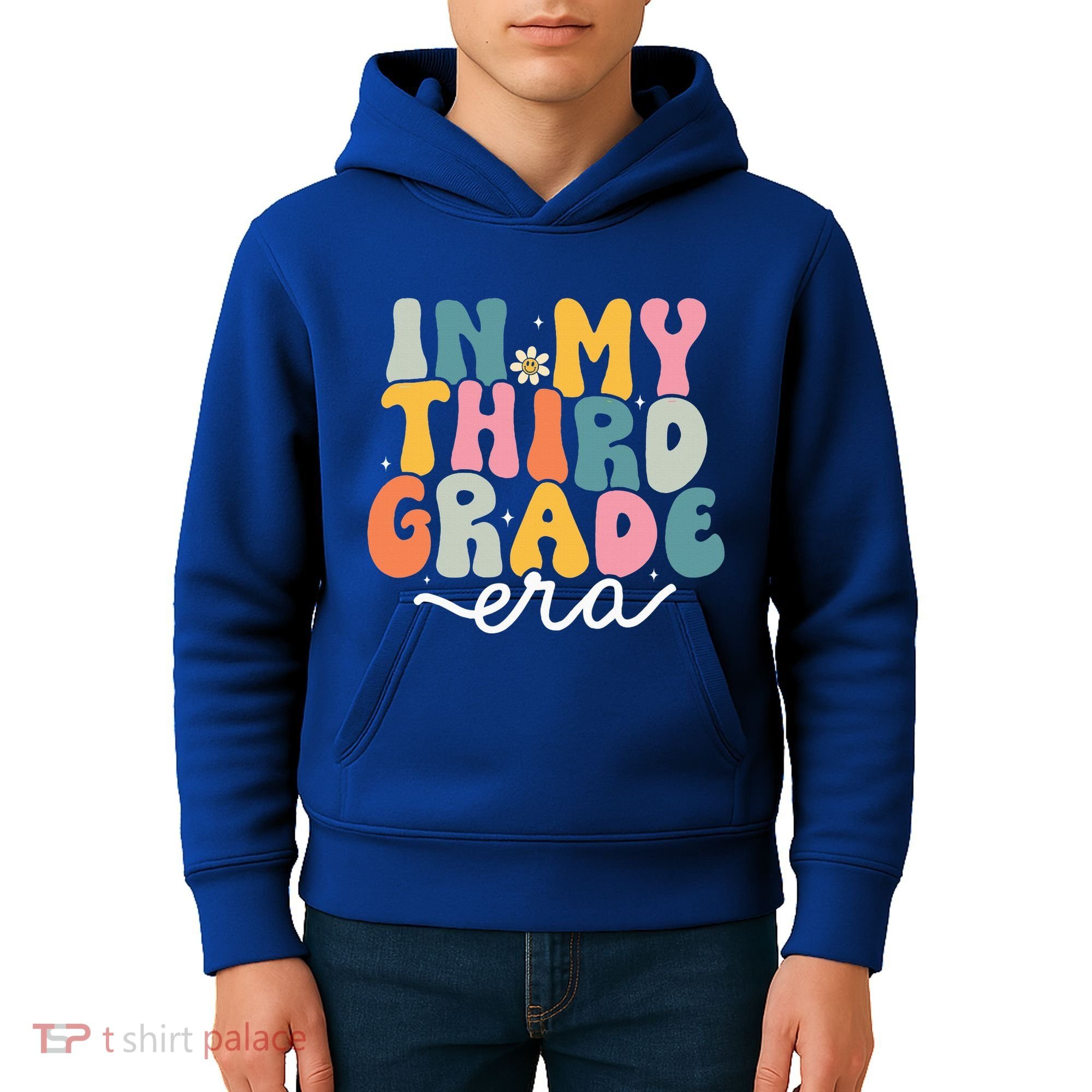 In My 3rd Grade Era Groovy Third Grade Teacher Retro Kids Hoodie