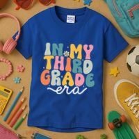 In My 3rd Grade Era Groovy Third Grade Teacher Retro Kids T-Shirt thumb 3