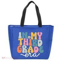 In My 3rd Grade Era Groovy Third Grade Teacher Retro Tote Bag thumb 0