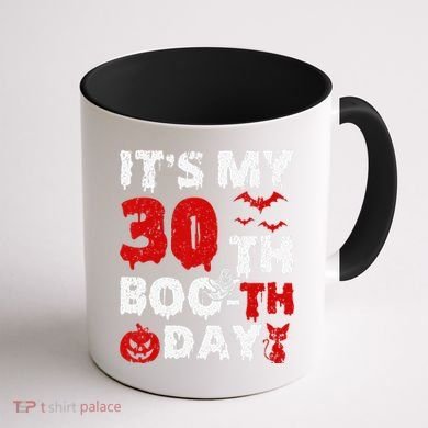 It’s My 30th Booth Day Scary 30th Birthday Halloween Coffee Mug back