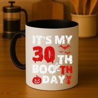 It’s My 30th Booth Day Scary 30th Birthday Halloween Coffee Mug thumb 4