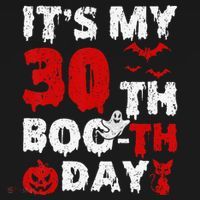 It’s My 30th Booth Day Scary 30th Birthday Halloween Women's Hoodie thumb 2