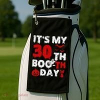 It’s My 30th Booth Day Scary 30th Birthday Halloween Golf Towel thumb 2