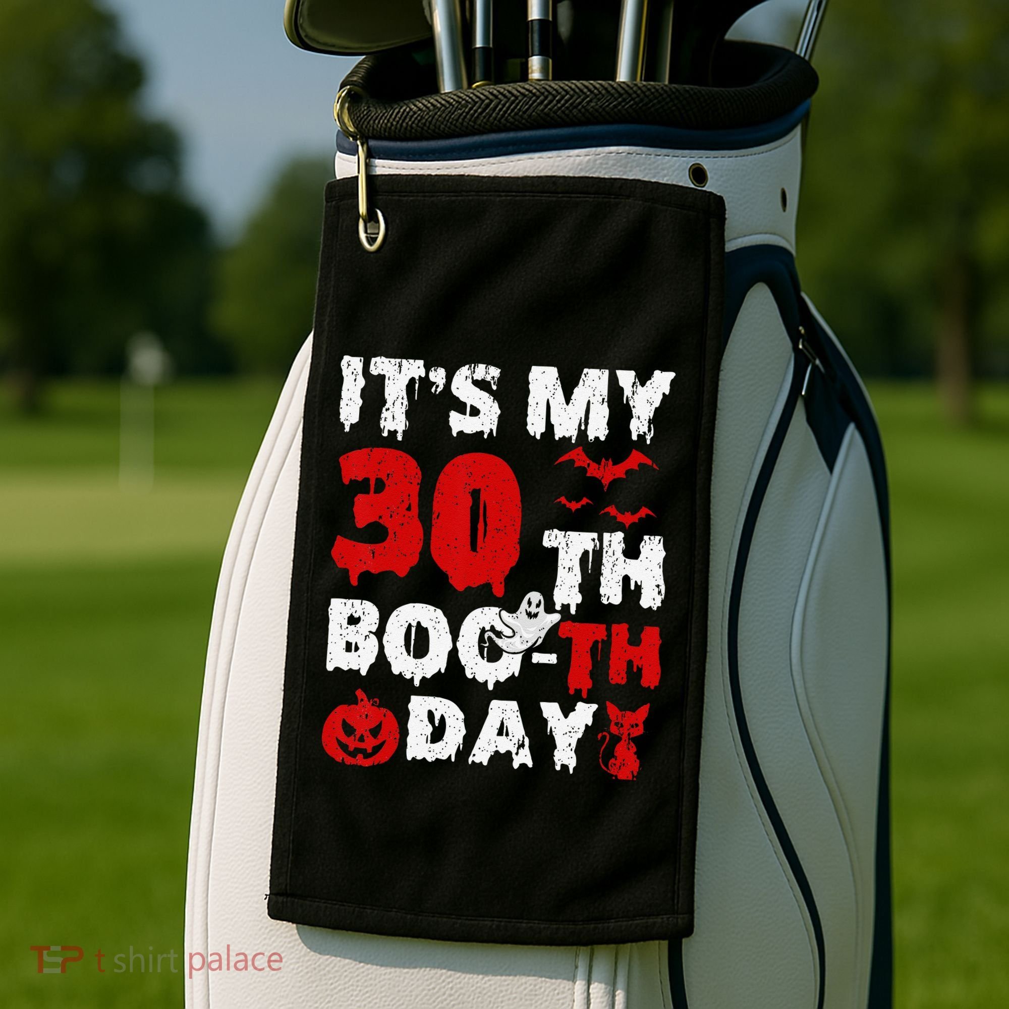 It’s My 30th Booth Day Scary 30th Birthday Halloween Golf Towel