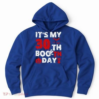 It’s My 30th Booth Day Scary 30th Birthday Halloween Hoodie