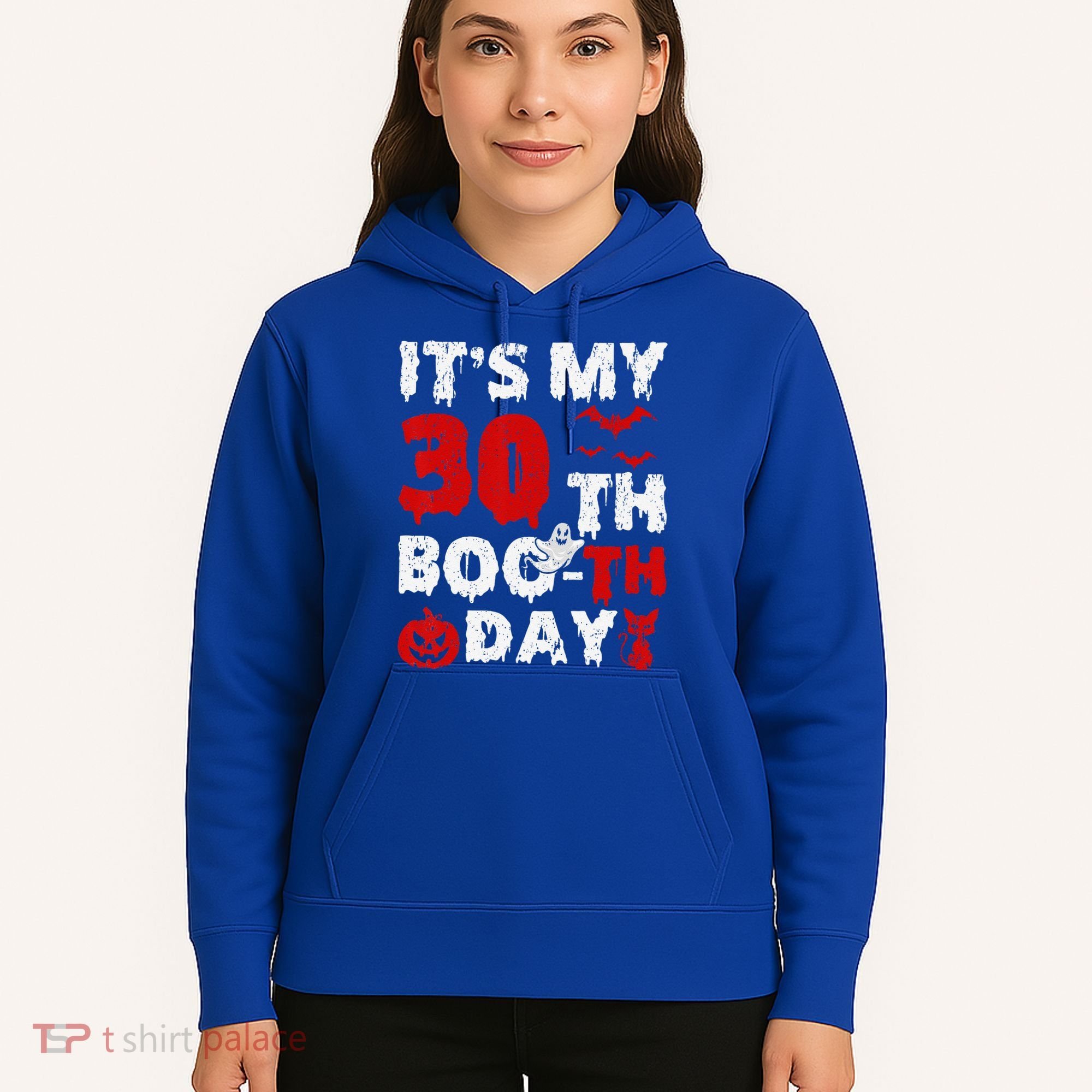 It’s My 30th Booth Day Scary 30th Birthday Halloween Hoodie