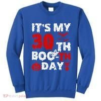 It’s My 30th Booth Day Scary 30th Birthday Halloween Sweatshirt thumb 0