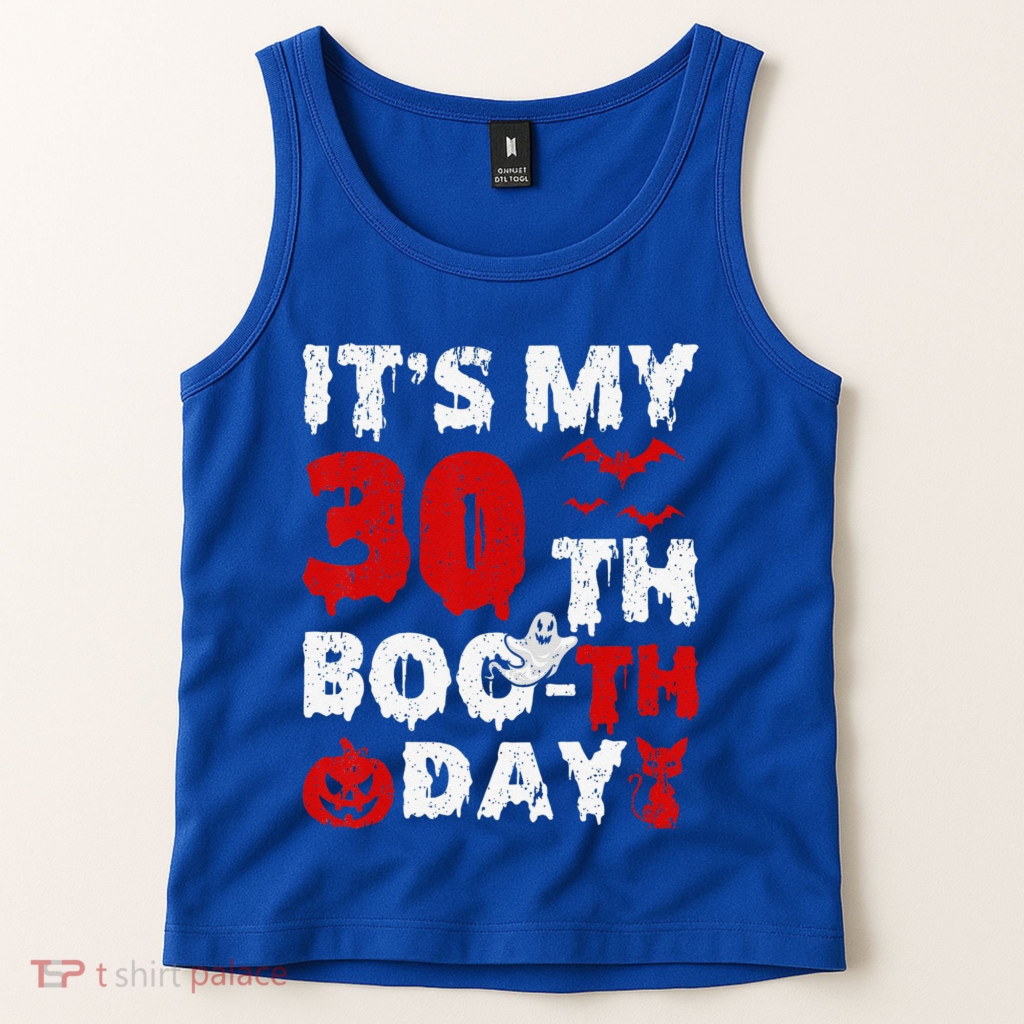 It’s My 30th Booth Day Scary 30th Birthday Halloween Tank Top