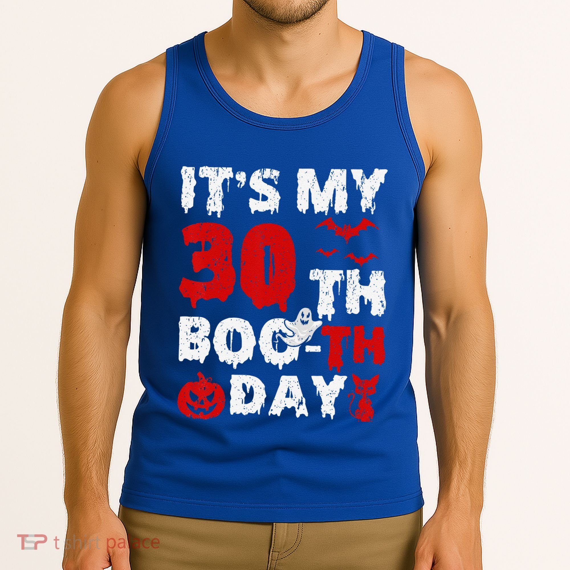 It’s My 30th Booth Day Scary 30th Birthday Halloween Tank Top