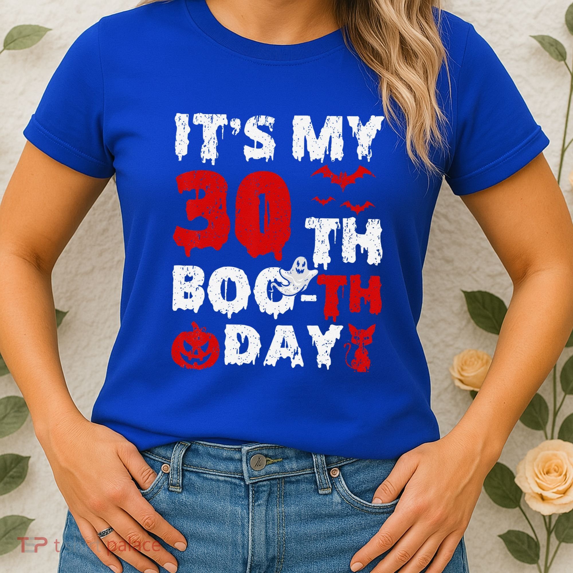 It’s My 30th Booth Day Scary 30th Birthday Halloween Women's T-Shirt