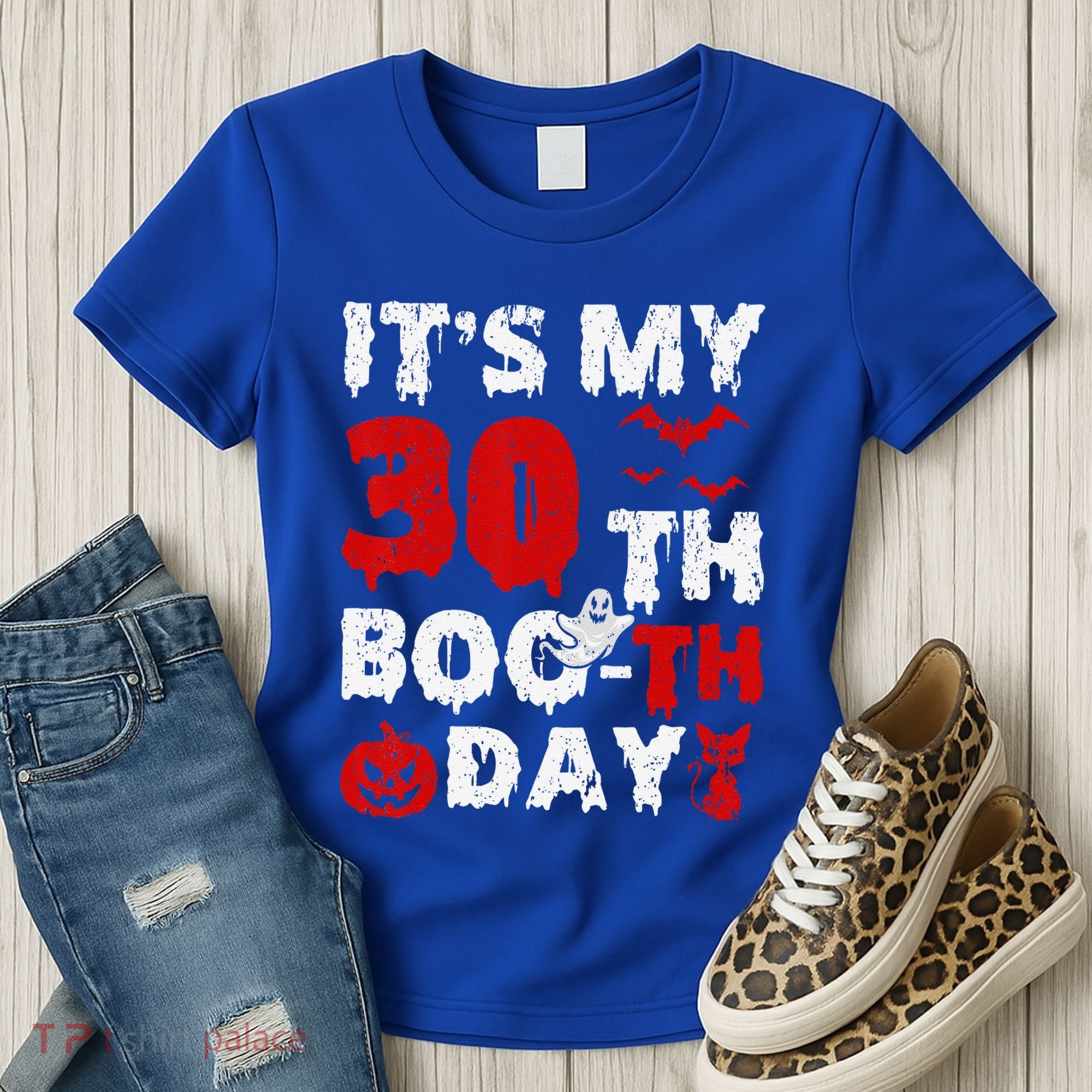 It’s My 30th Booth Day Scary 30th Birthday Halloween Women's T-Shirt