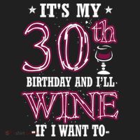 It's My 30th Birthday and I'll Wine If I Want To Beanie thumb 2