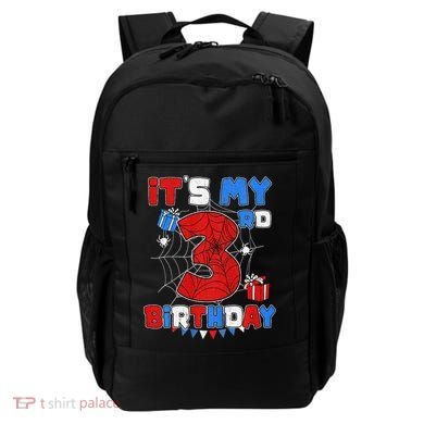 ItS My 3rd Birthday Spider Theme Party 3 Year Old Backpack