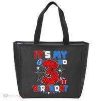 ItS My 3rd Birthday Spider Theme Party 3 Year Old Tote Bag thumb 0