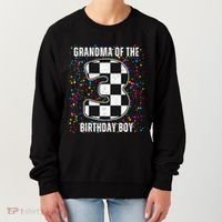 ItS My 3rd Birthday Racing Car For Grandma Family Women's Sweatshirt thumb 0