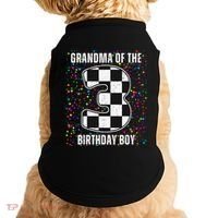 ItS My 3rd Birthday Racing Car For Grandma Family Doggie Tank thumb 0