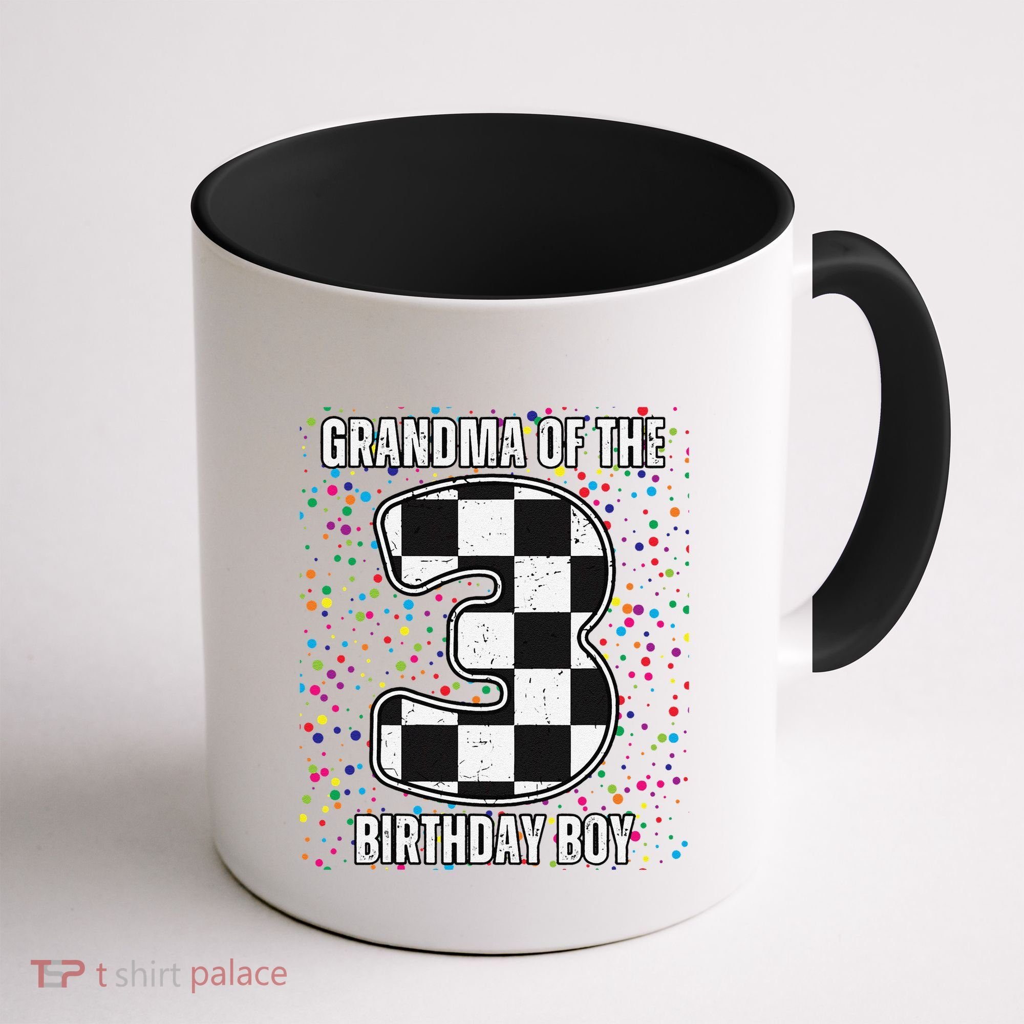 ItS My 3rd Birthday Racing Car For Grandma Family Coffee Mug
