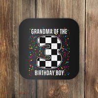 ItS My 3rd Birthday Racing Car For Grandma Family Coaster thumb 0