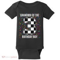 ItS My 3rd Birthday Racing Car For Grandma Family Baby Bodysuit thumb 0