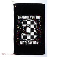 ItS My 3rd Birthday Racing Car For Grandma Family Golf Towel thumb 0
