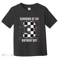 ItS My 3rd Birthday Racing Car For Grandma Family Toddler T-Shirt thumb 0