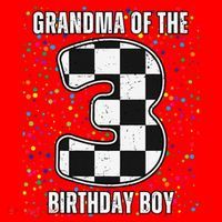 ItS My 3rd Birthday Racing Car For Grandma Family Santa Hat thumb 1