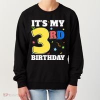 ItS My 3rd Birthday Boy 3 Girl Three Happy Birthday Women's Sweatshirt thumb 0