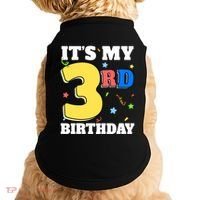 ItS My 3rd Birthday Boy 3 Girl Three Happy Birthday Doggie Tank thumb 0